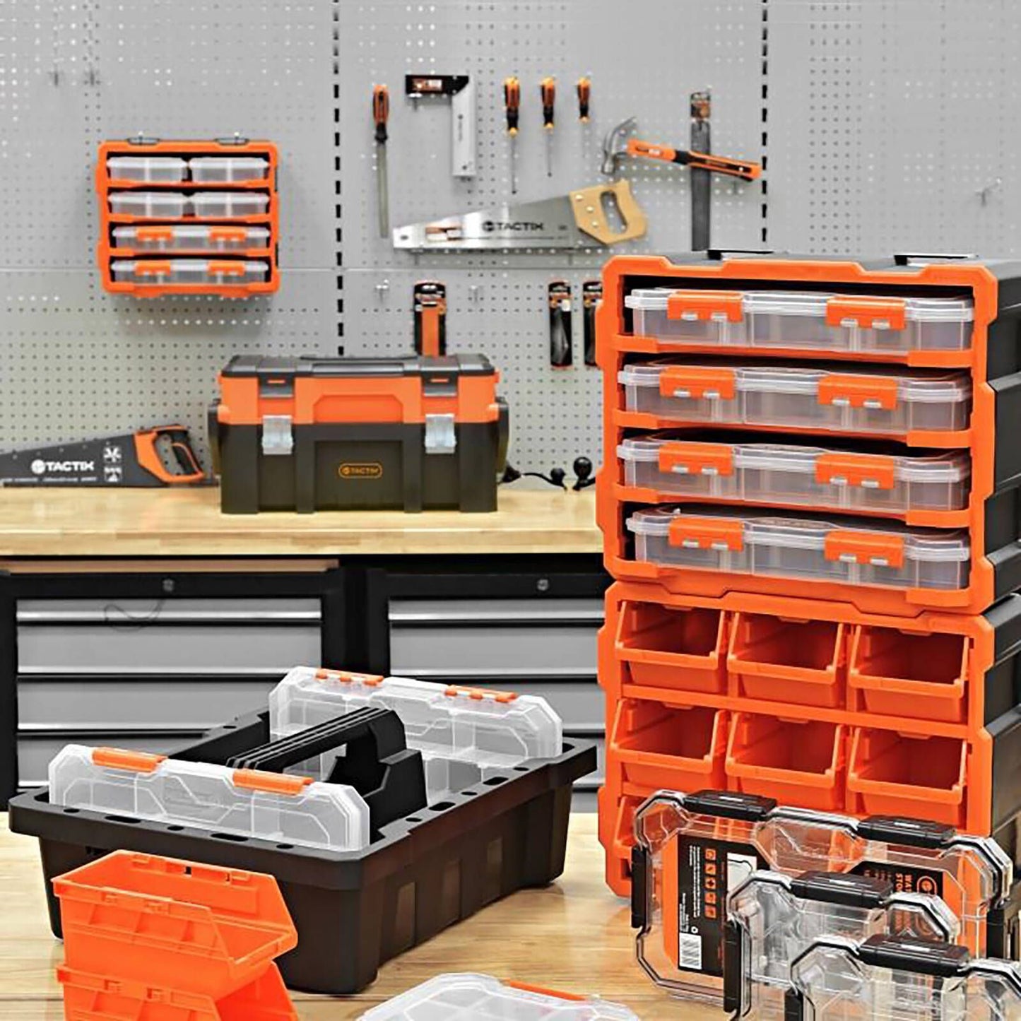 Tactix Waterproof Storage Box - 6 Compartment - Small