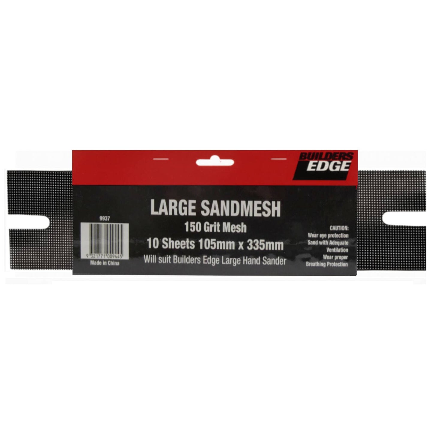 Builders Edge Sand Mesh Sheet - 335mm x 105mm - 10 Pack