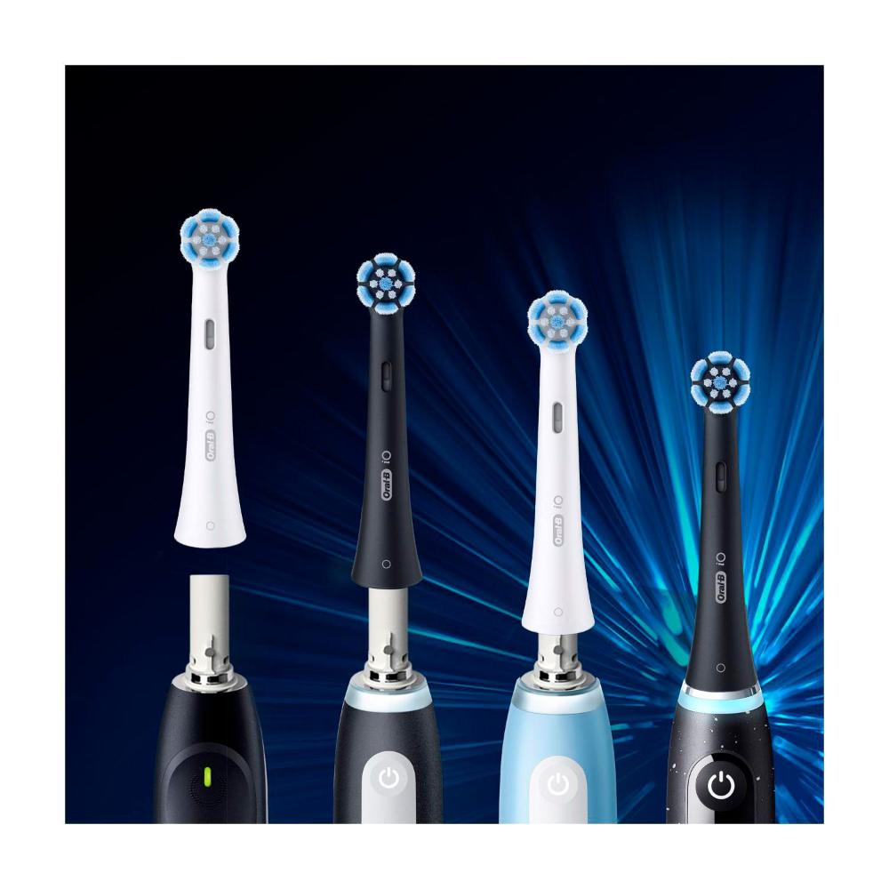 Oral B Io ean & Gum Protect Sensitive Black Refill Brush Heads - 4 Pack