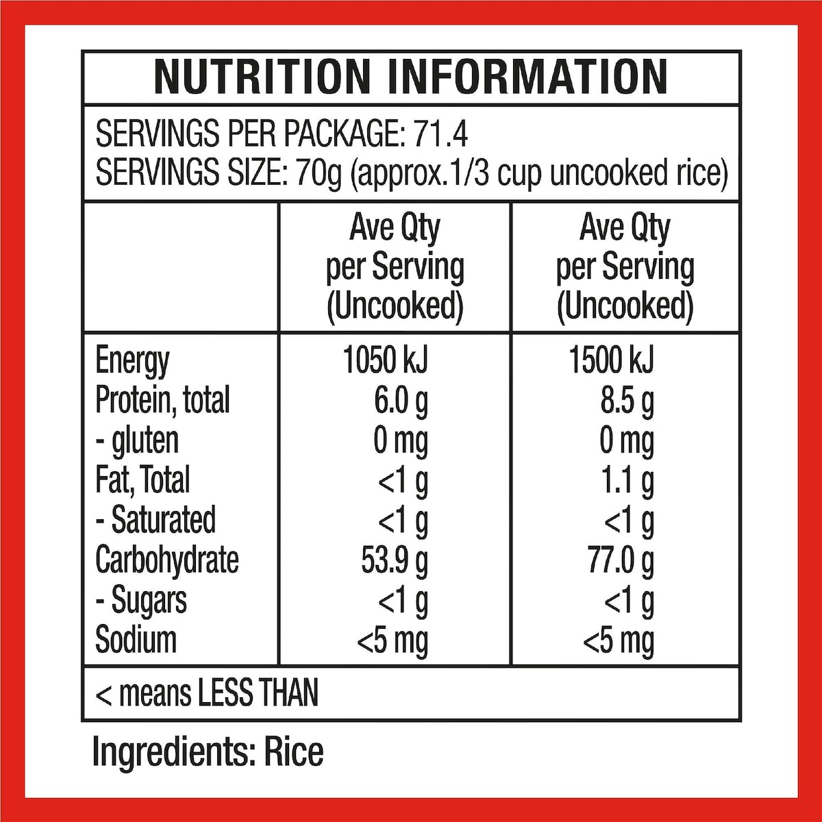 Riviana Basmati Rice Pakistan Long Grain 5kg