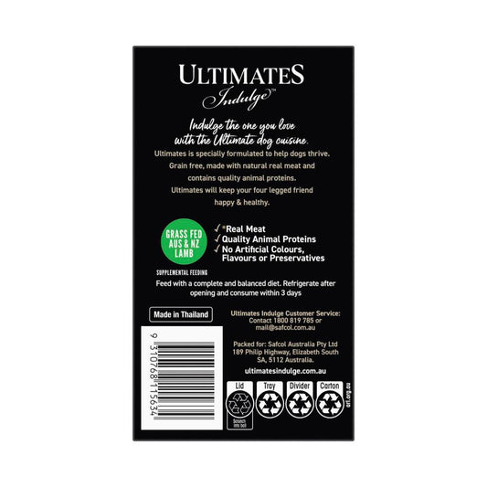 Ultimates Lamb Loaf Dog Food 6x100g - 600g
