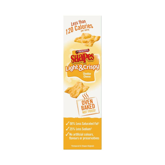 Arnotts Shapes Light & Crispy Cheddar Cheese - 120g