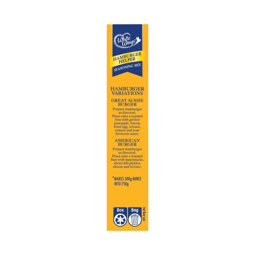 White Wings Hamburger Helper Seasoning Mix - 110g