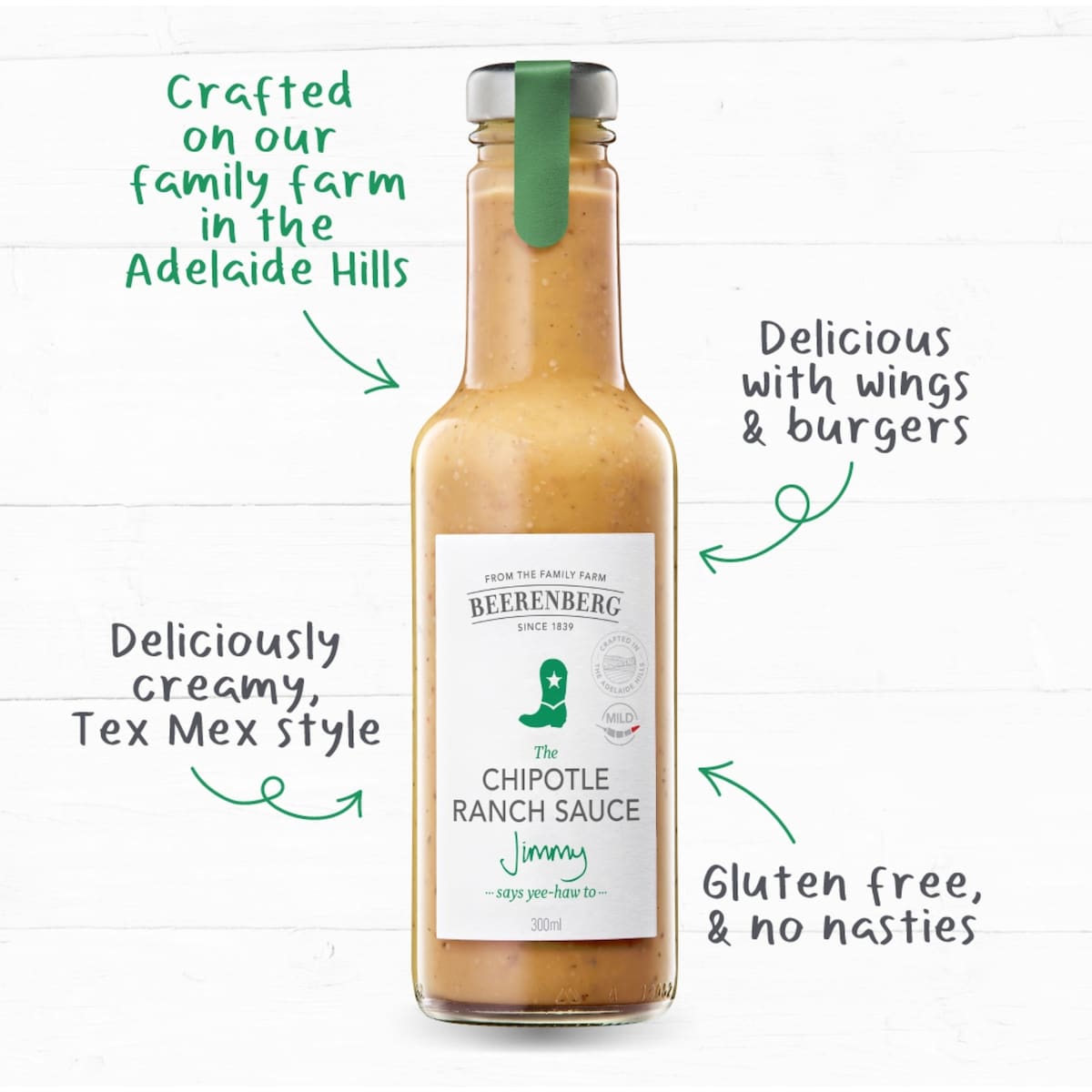 Beerenberg Chipotle Ranch Sauce 300ml