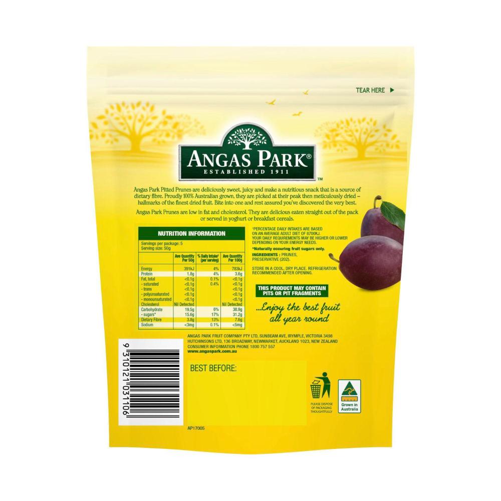 Angas Park Australian Pitted Prunes - 250g