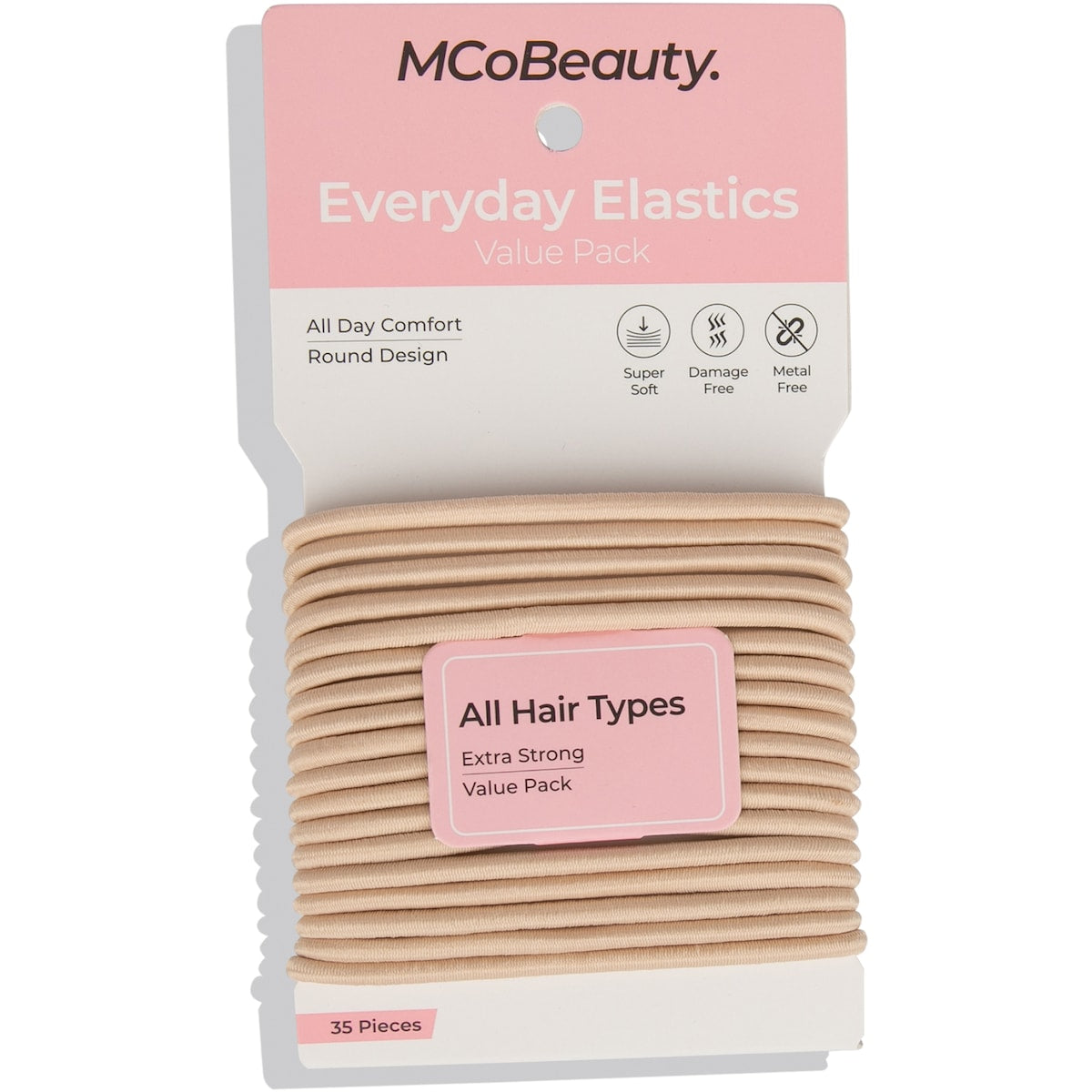 Mcobeauty Everyday Hair Elastics Assorted 35 Pack