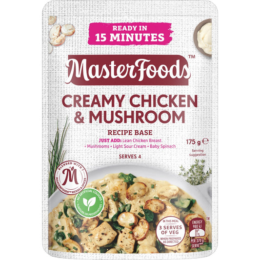 Masterfoods Creamy Chicken & Mushroom Recipe Base 175g