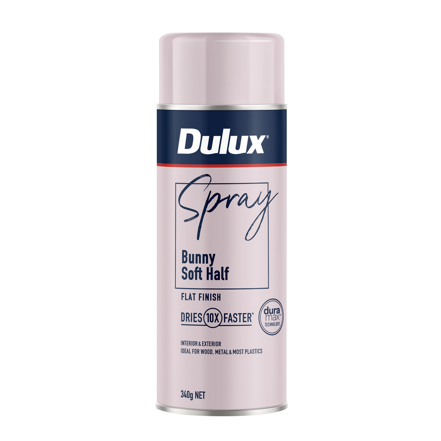 Dulux Spray Paint - 340g - Flat Bunny Soft Half