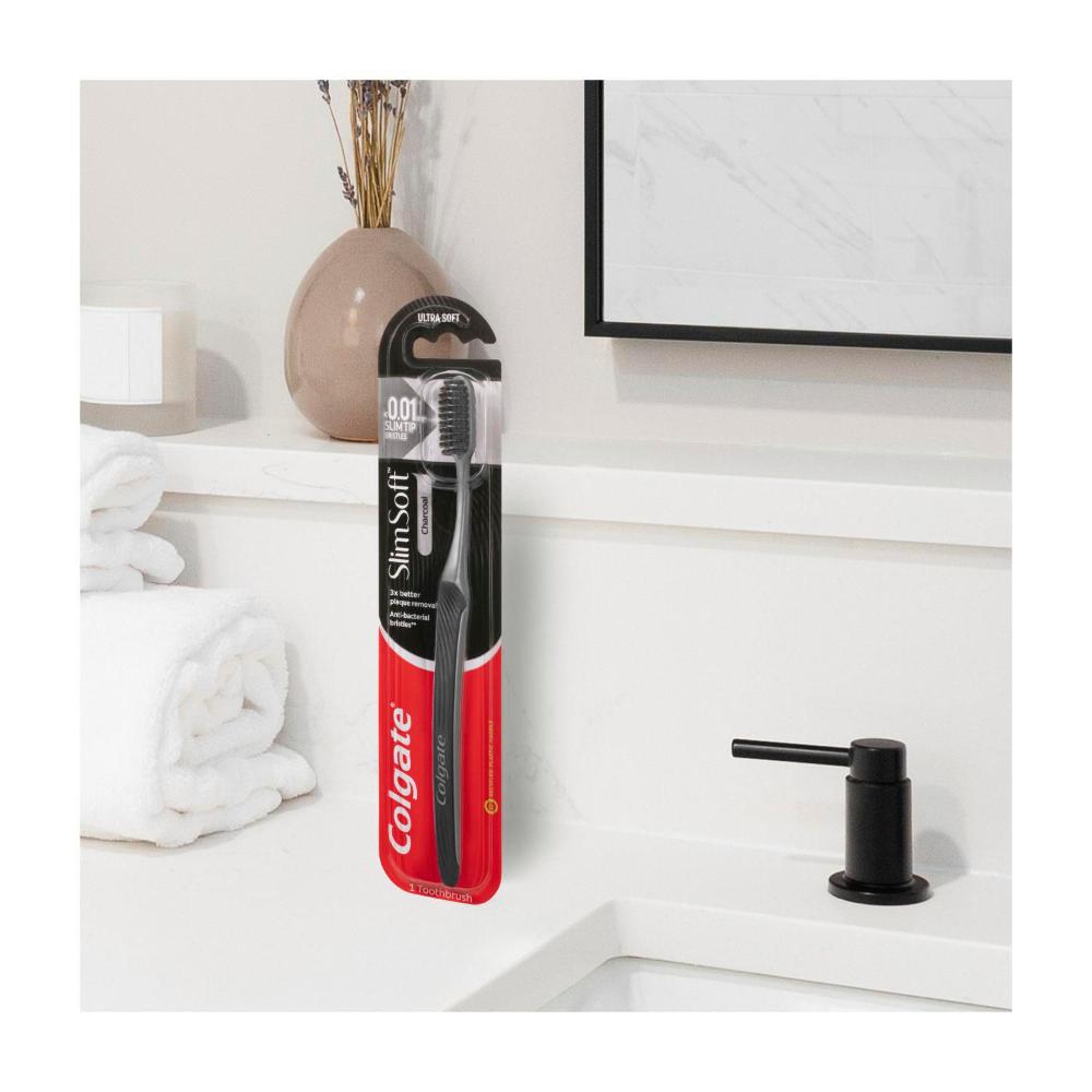 Colgate Slim Soft Charcoal Toothbrush - 1 pack