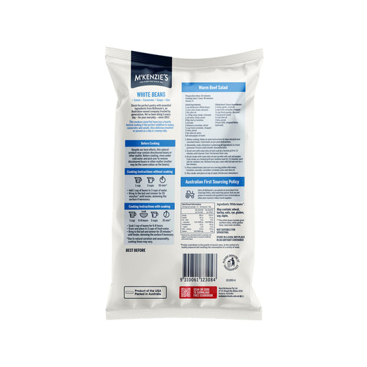 Mckenzie's White Beans - 375g