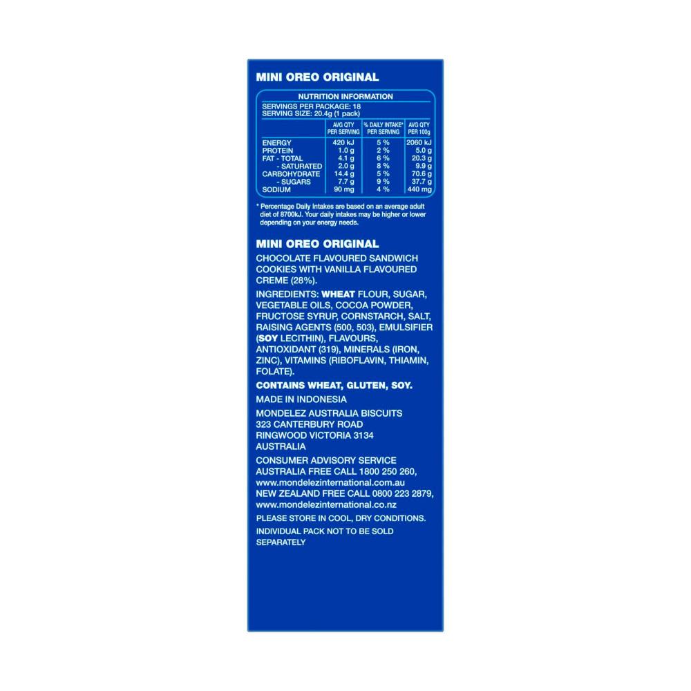 Oreo Original Mini 18 Pack - 367g