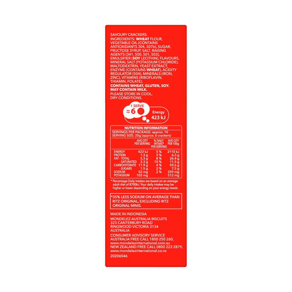 Ritz Crackers Lightly Salted - 217g