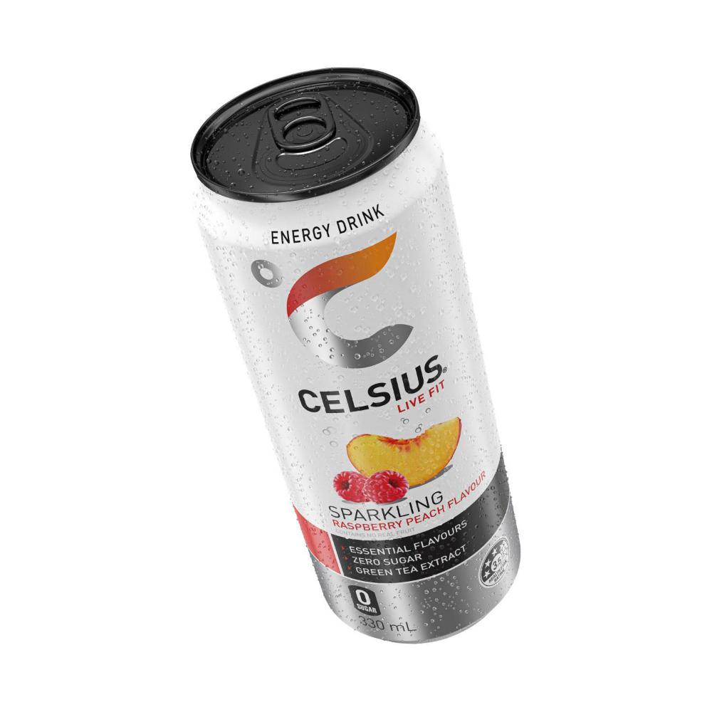 Celsius Energy Drink Raspberry Peach - 330mL