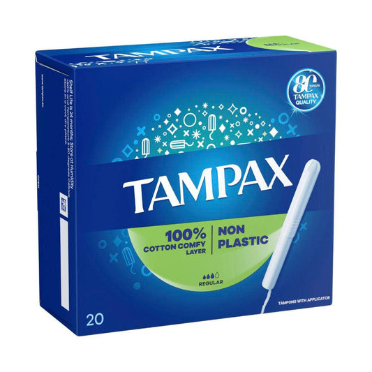 Tampax Tampons Regular With Applicator - 20 Pack