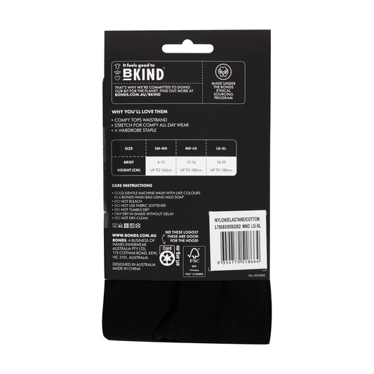 Bonds 70d Opaque/ No Dig Tight Black Sm/med - 1 PACK