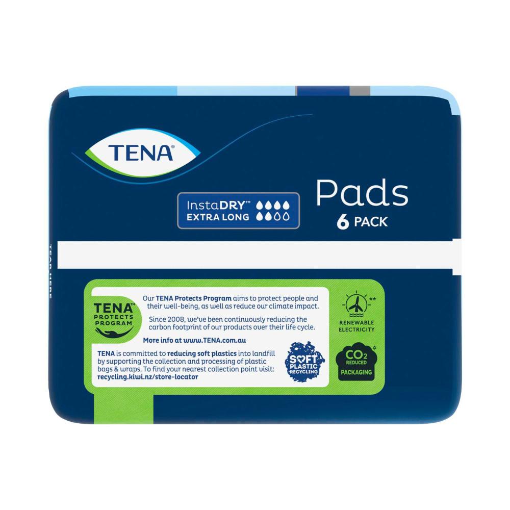 Tena Lady Pads Insta Dry Incontinence Extra Long - 6 pack