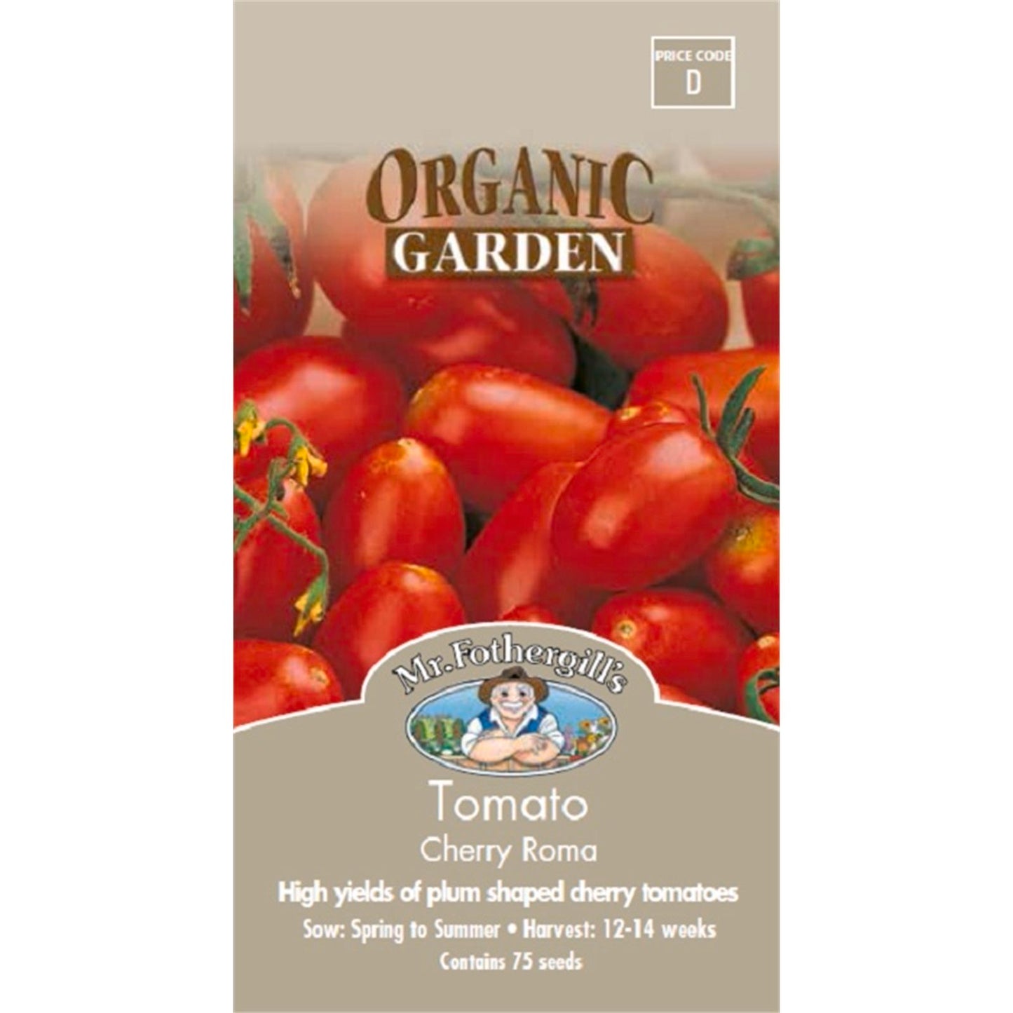 Mr Fothergill's Roma Cherry Tomato Seeds