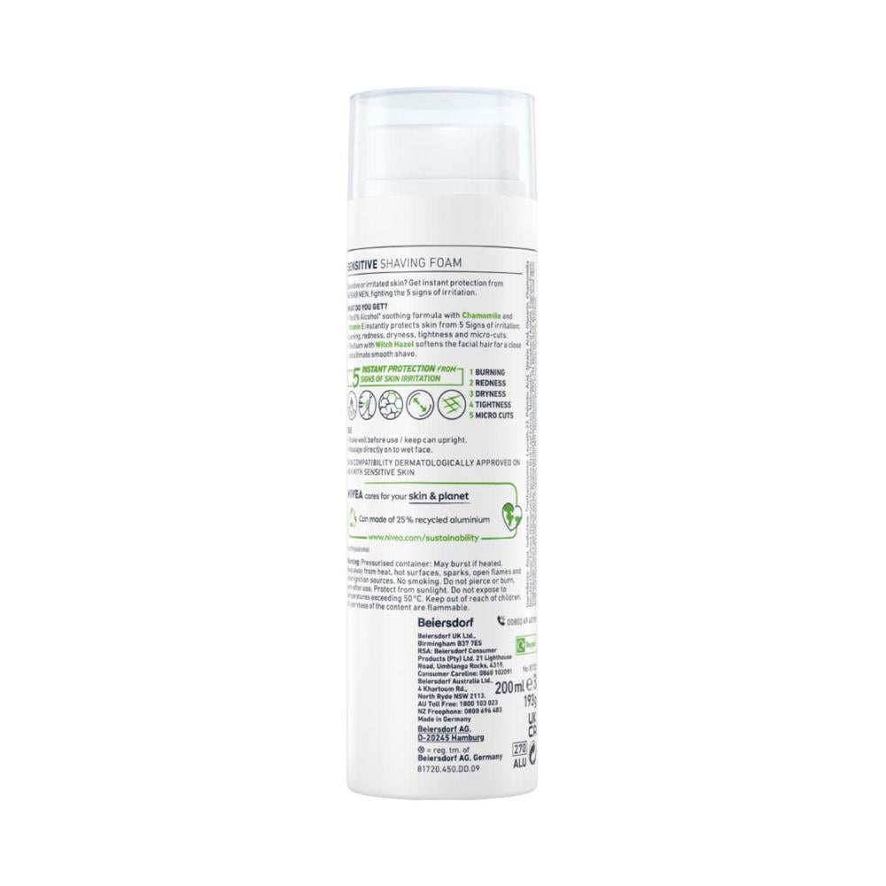 Nivea Men Sensitive Shaving Foam - 200mL
