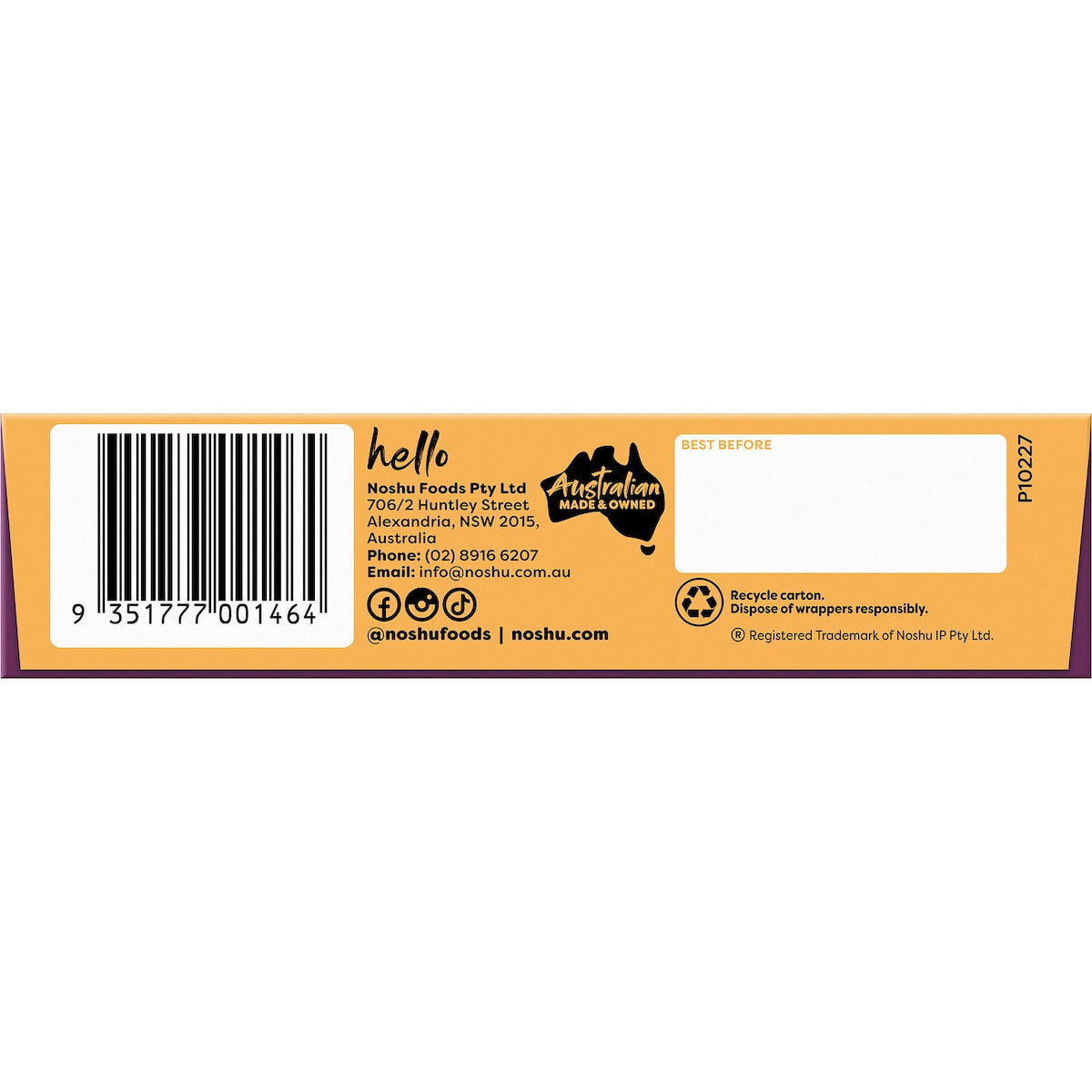 Noshu Low Carb Peanut & Caramel Nougat Indulgence Bars 5 Pack