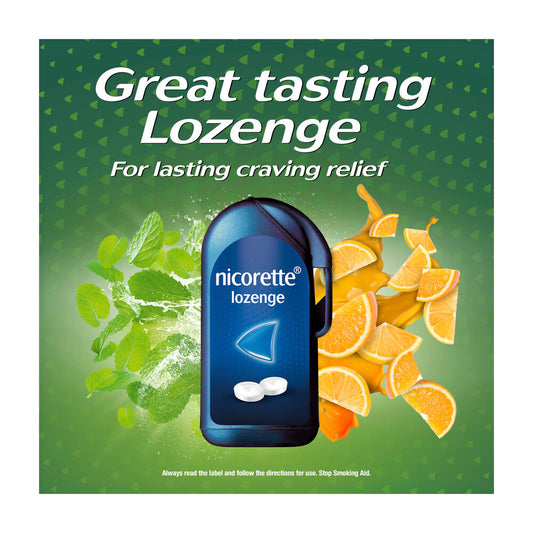 Nicorette Quit Smoking Regular Strength Cooldrops Nicotine Lozenge Icy Mint - 80 pack