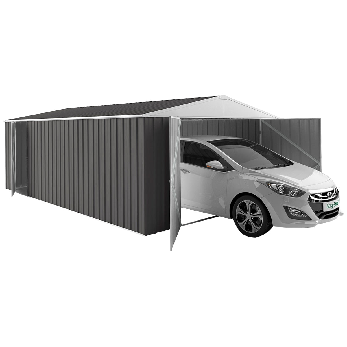 EasyShed Garage 4.5 x 3M Slate Grey