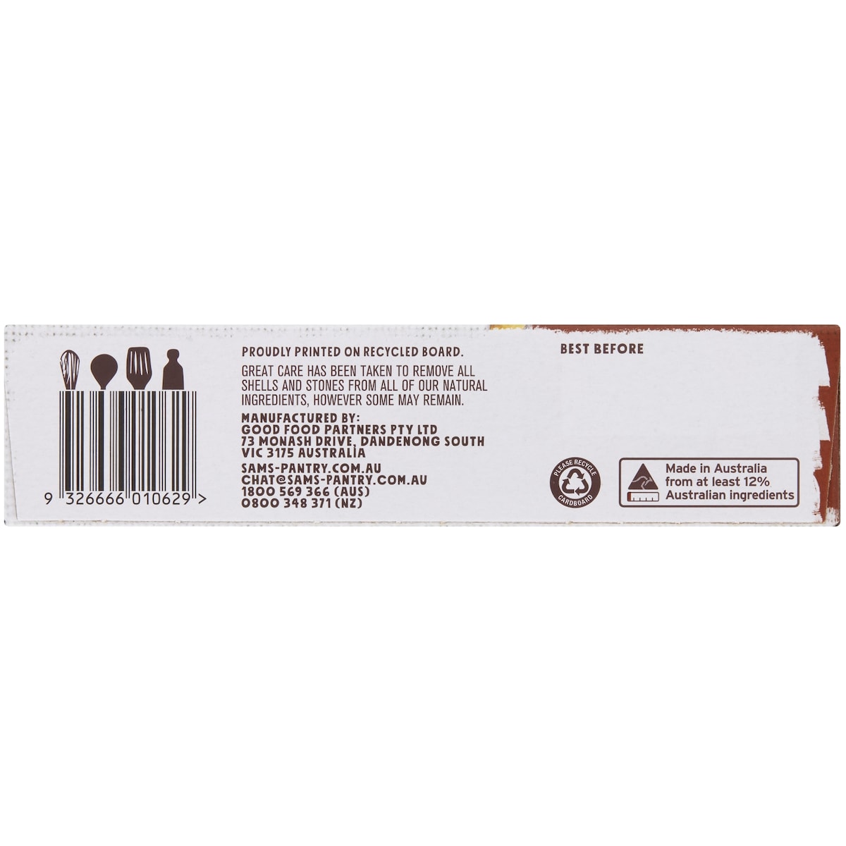 Sams Pantry Caramel Brownie Low Sugar Protein Bars 5 Pack
