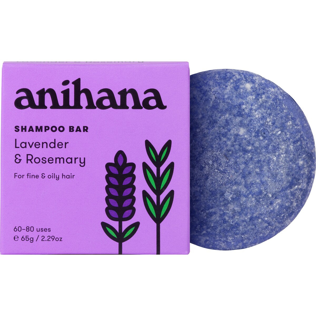 Anihana Shampoo Bar Lavender & Rosemary 65g