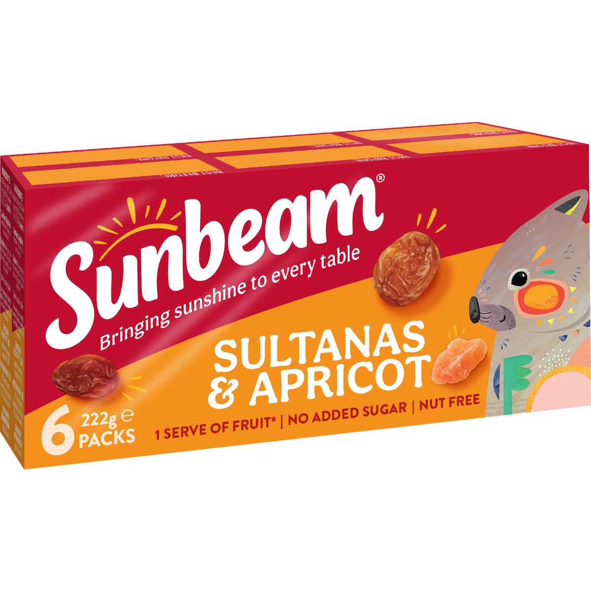 Sunbeam Sultanas & Apricot 6 Pack