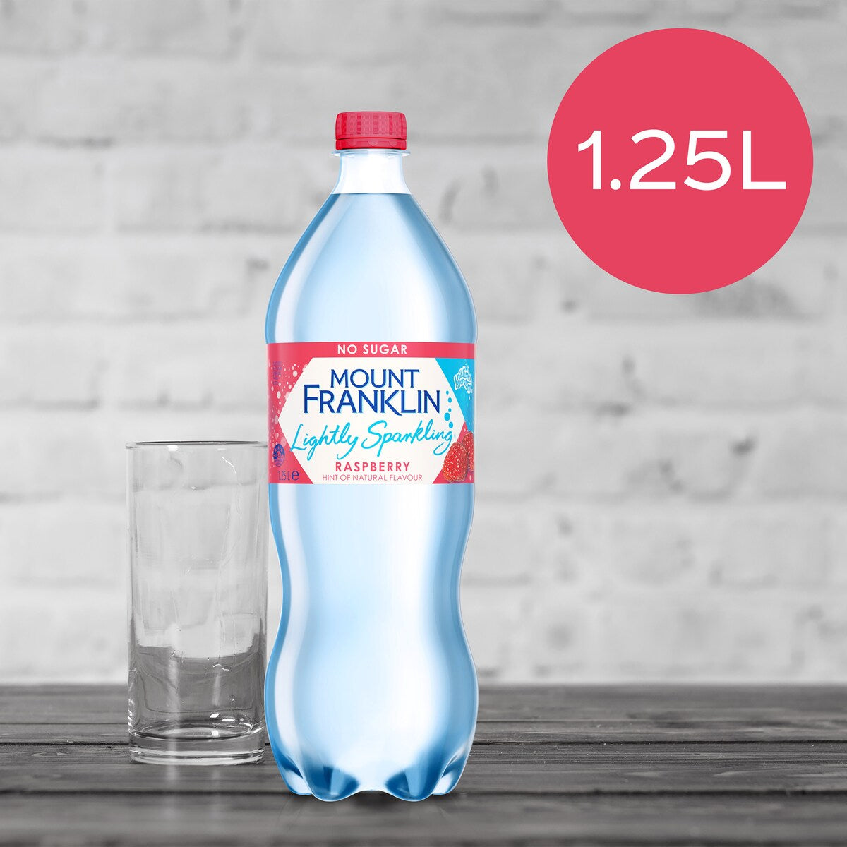 Mount Franklin Lightly Sparkling Water Raspberry 1.25L