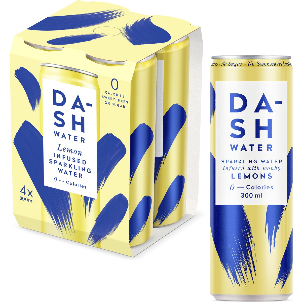 Dash Water Lemon Infused Sparkling Water 300ml X4