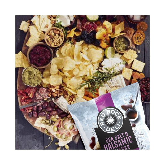 Red Rock Deli Sea Salt & Bal Vinegar Potato Chips - 165g