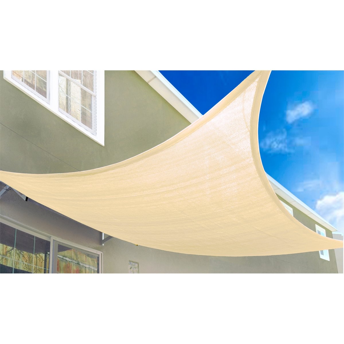 Marquee Square Shade Sail - 3 x 3m - HDPE - UV Block 93%