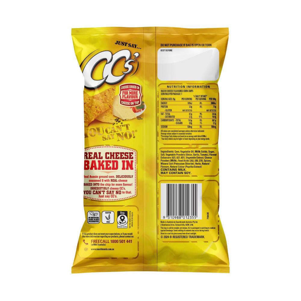 CC's Nacho Cheese Corn Chips - 175g