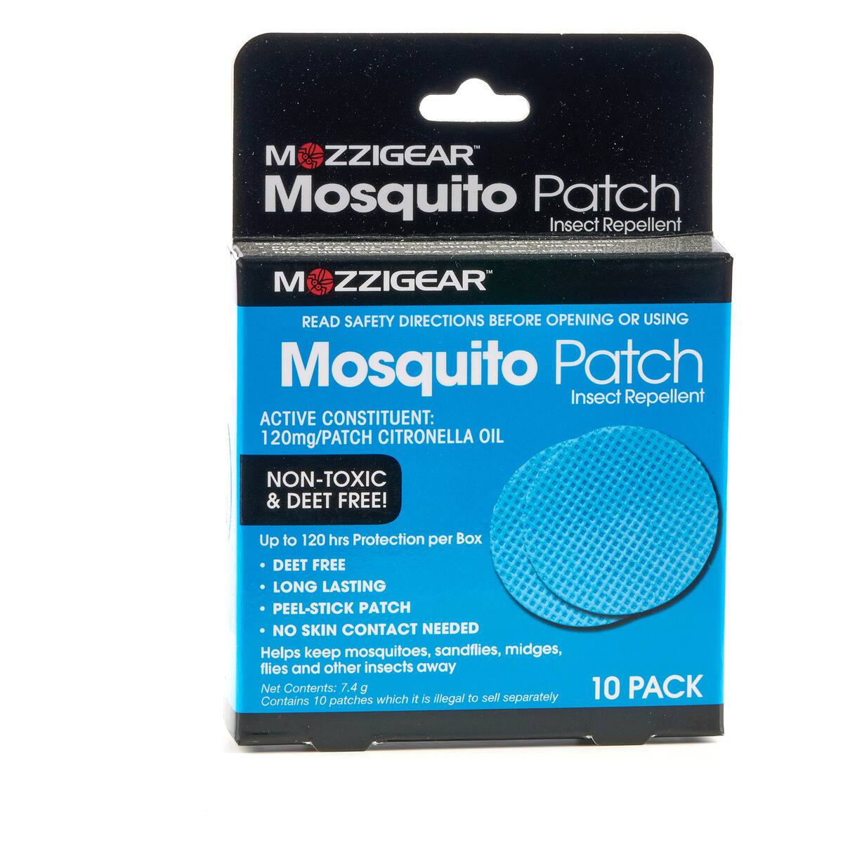Mozzigear Mosquito Patch Insect Repellent 10 Pack