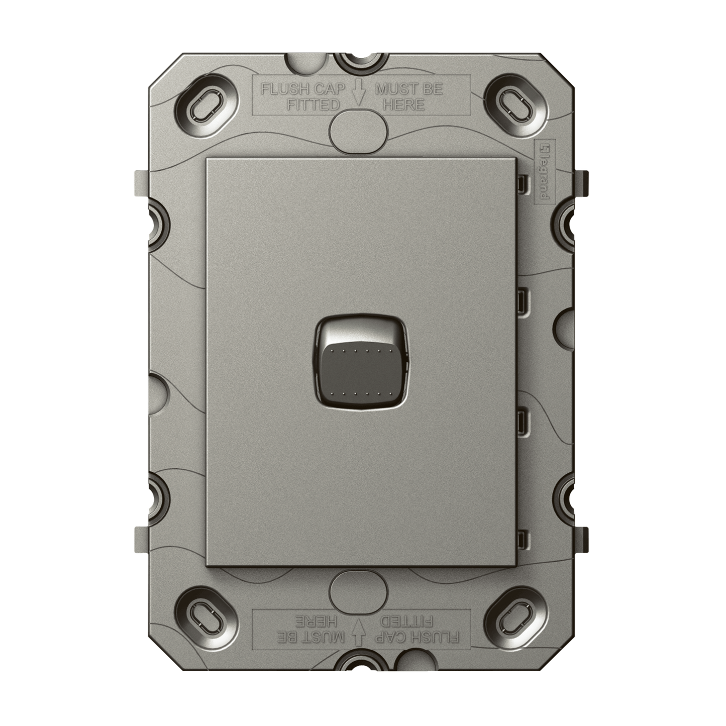 HPM Arteor 1 Gang Wall Switch Grid - Magnesium - 113 x 77mm