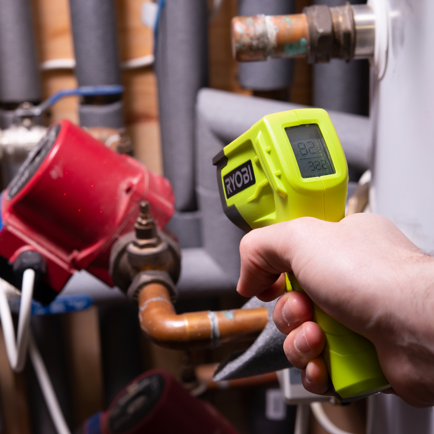 Ryobi Dot Infrared Thermometer - RTHMG - -50°C to 550°C