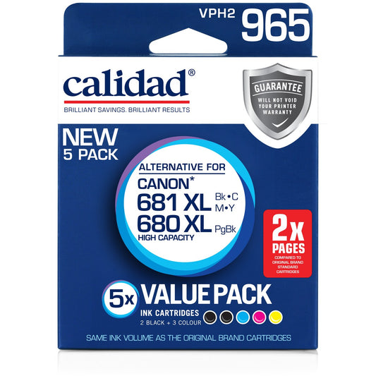 Calidad Canon Pgi680/cli681 Xl Bbcmy 5 Pack