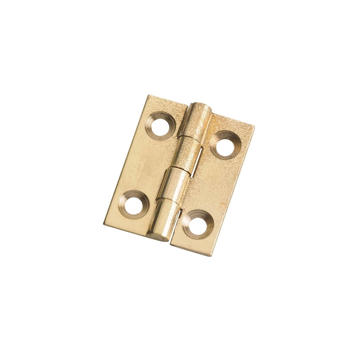 Lane Butt Hinge - 6mm - Brass - Fixed Pin - 2 Pack