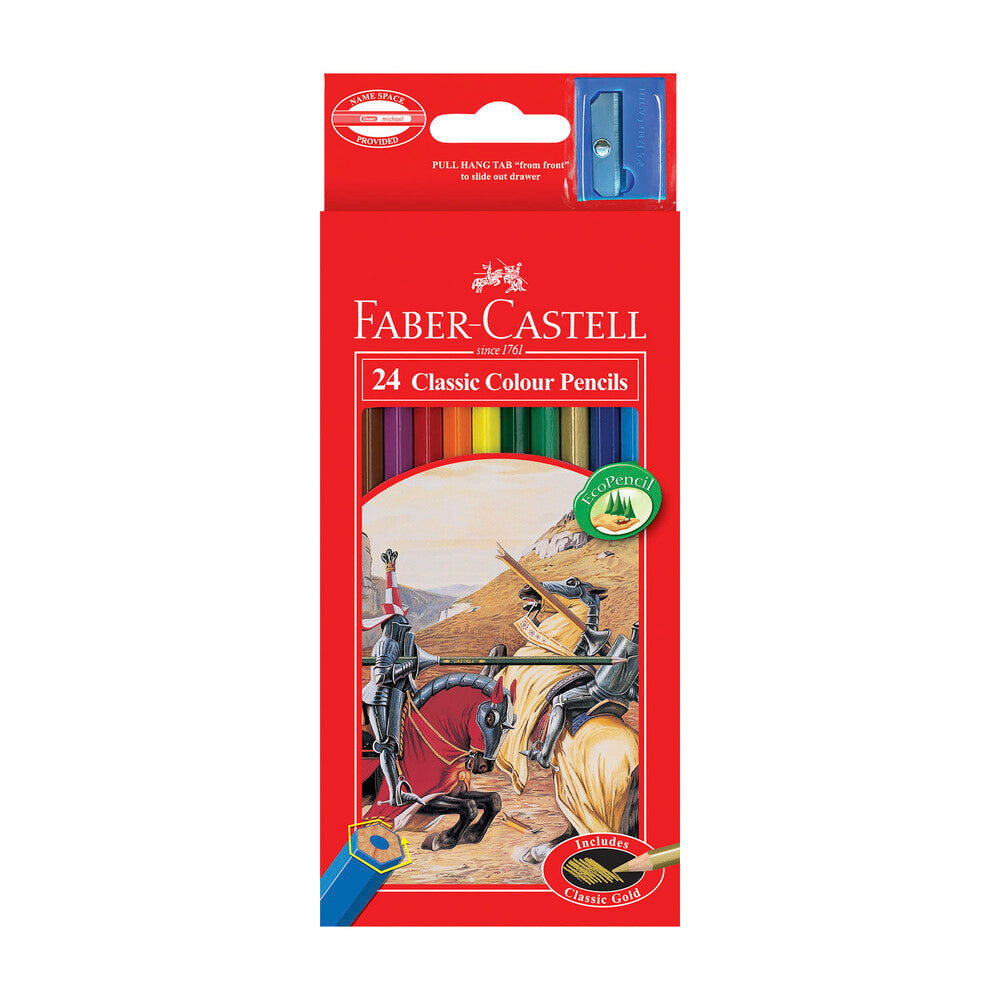 Faber-Castell Classic Colouring Pencils - 24 pack