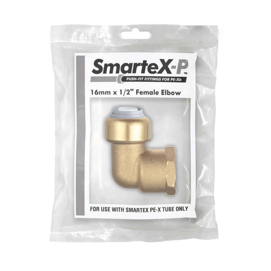 Smartex Pex Female Elbow - 16 x 15mm