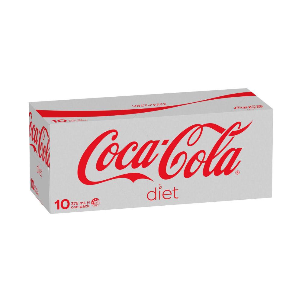 Coca-Cola Diet Soft Drink Multipack Cans 10x375ml