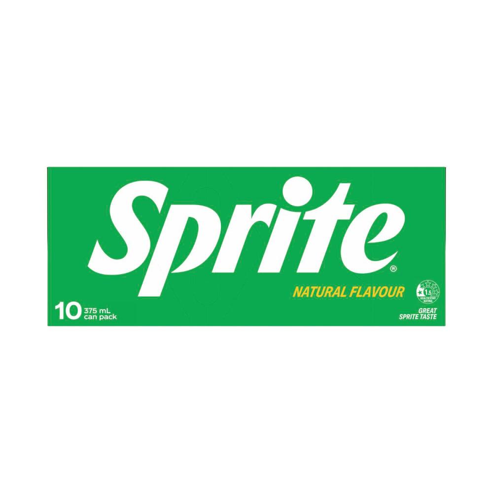Sprite Lemonade Soft Drink 10x375ml - 10 pack