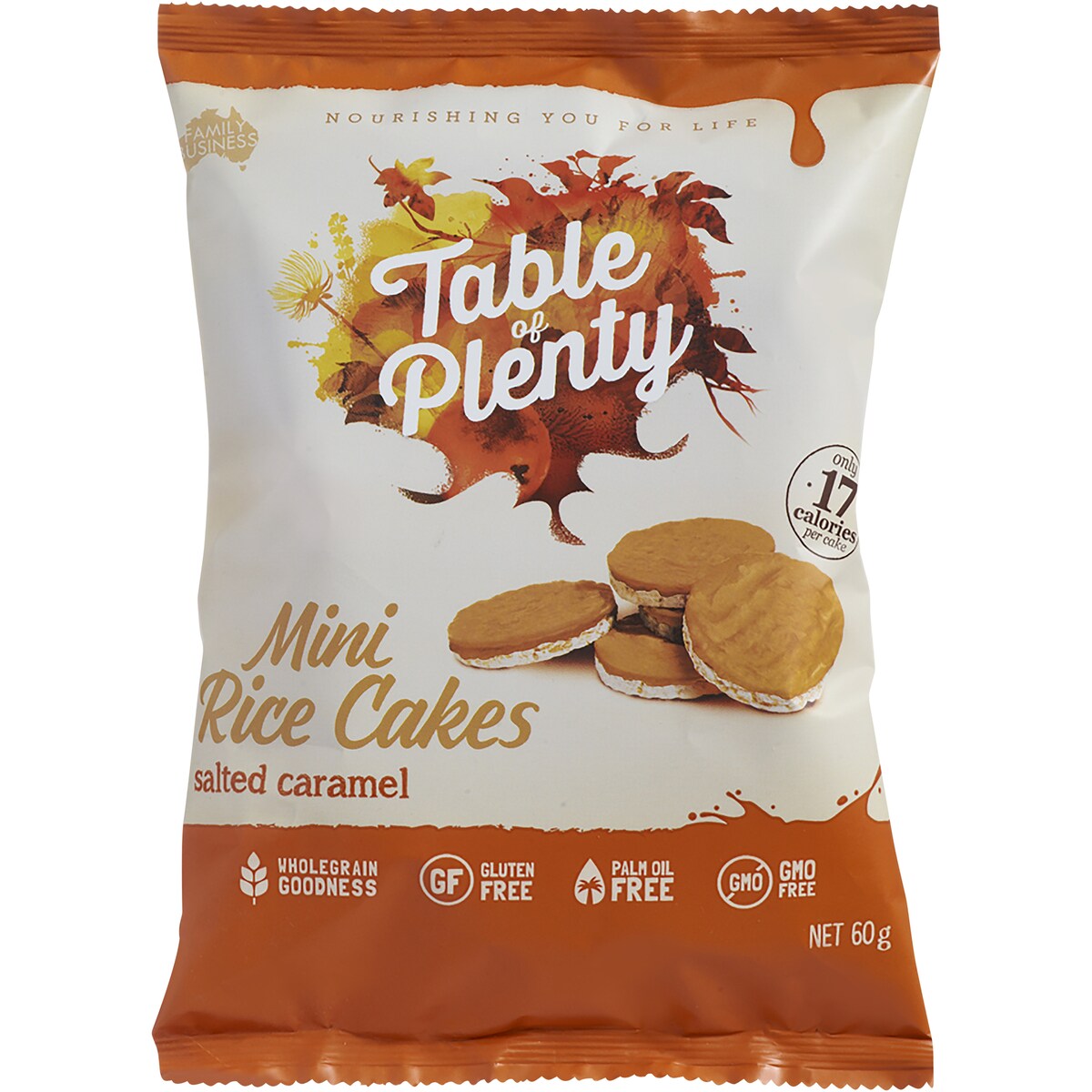 Table Of Plenty Mini Rice Cakes Salted Caramel 60g