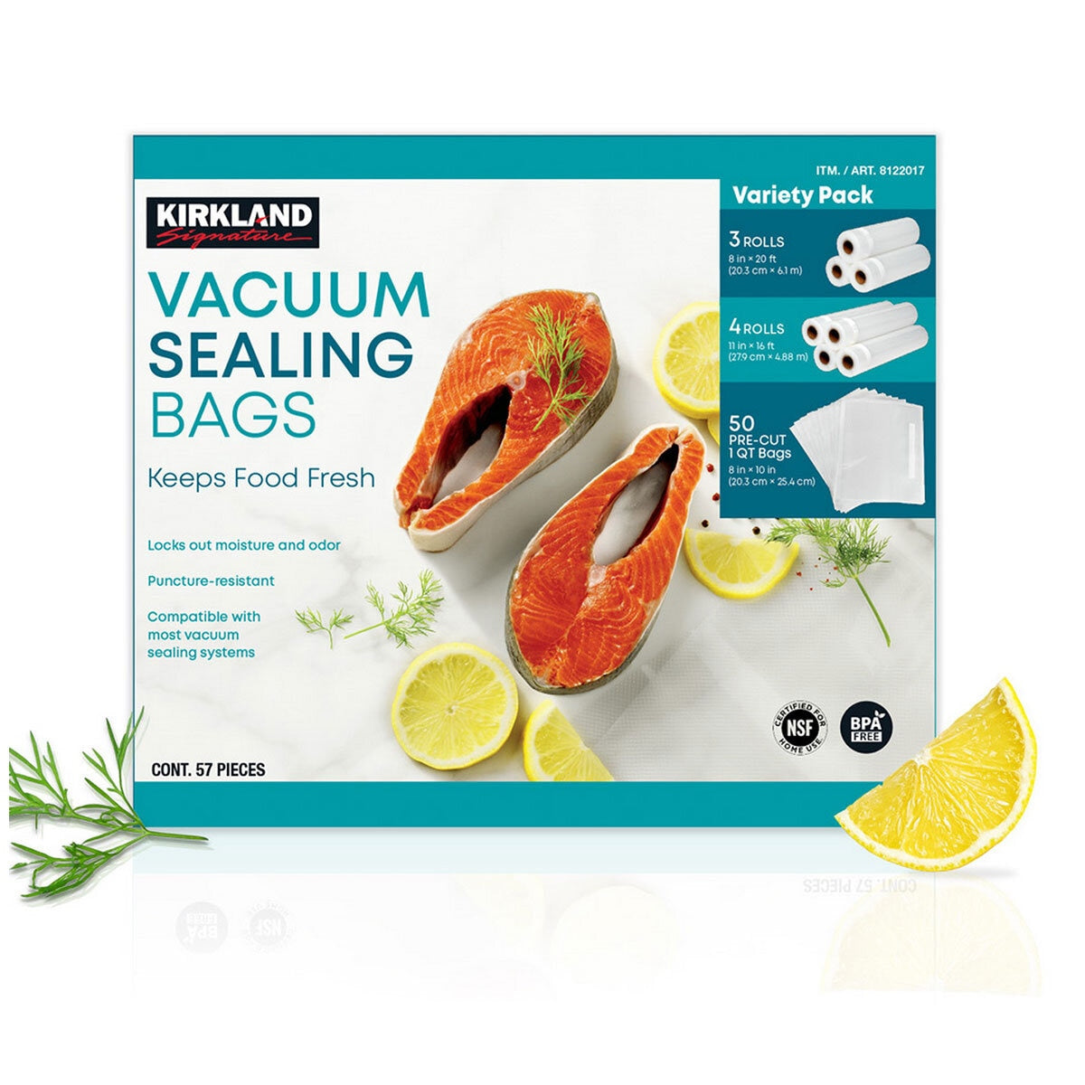 Kirkland Signature Vacuum Sealer Bags Assortment Pack Bpa-Free