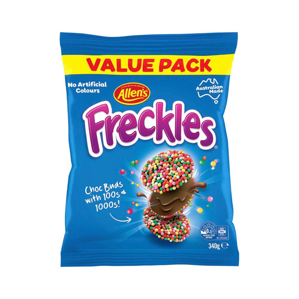 Allen's Lollies Family Size Value Pack Freckles - 340g