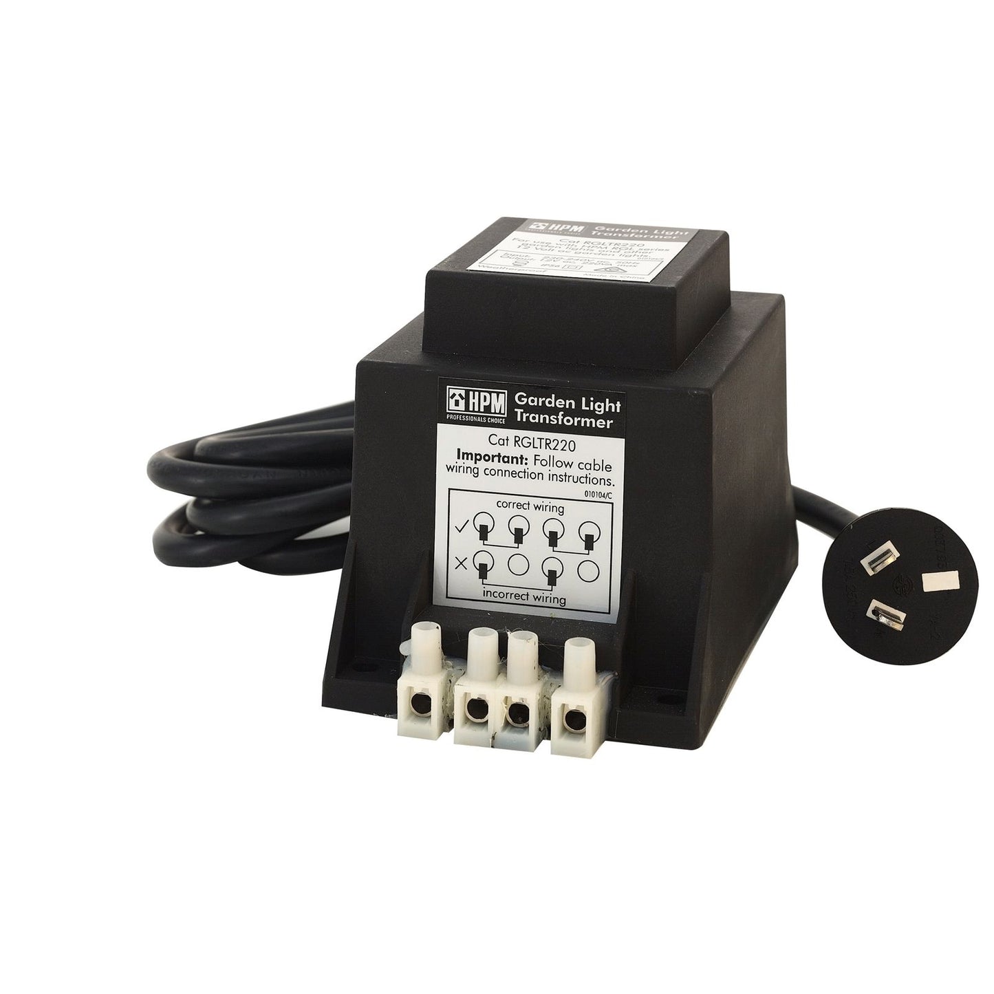 HPM Garden Light Transformer - 12V - 200W