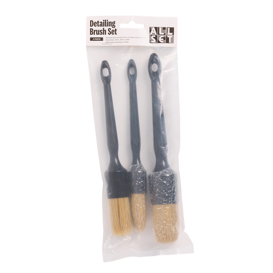 All Set Detailing Brush Set - 12mm, 16mm, 20mm - 3 Piece