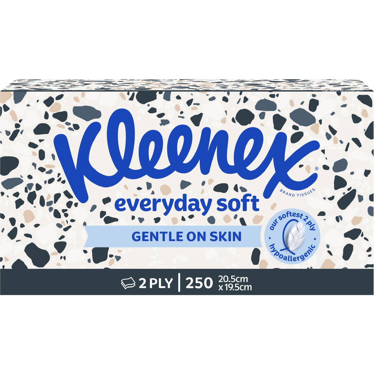 Kleenex Everyday 2 Ply Facial Tissues 250 Pack
