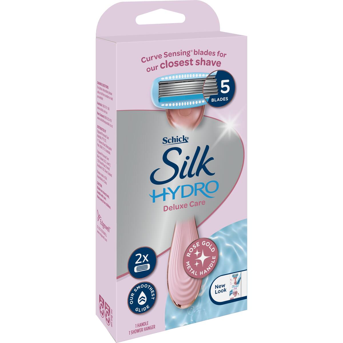 Schick Hydro Silk Deluxe Care Razor With 2 Cartridge Set Each