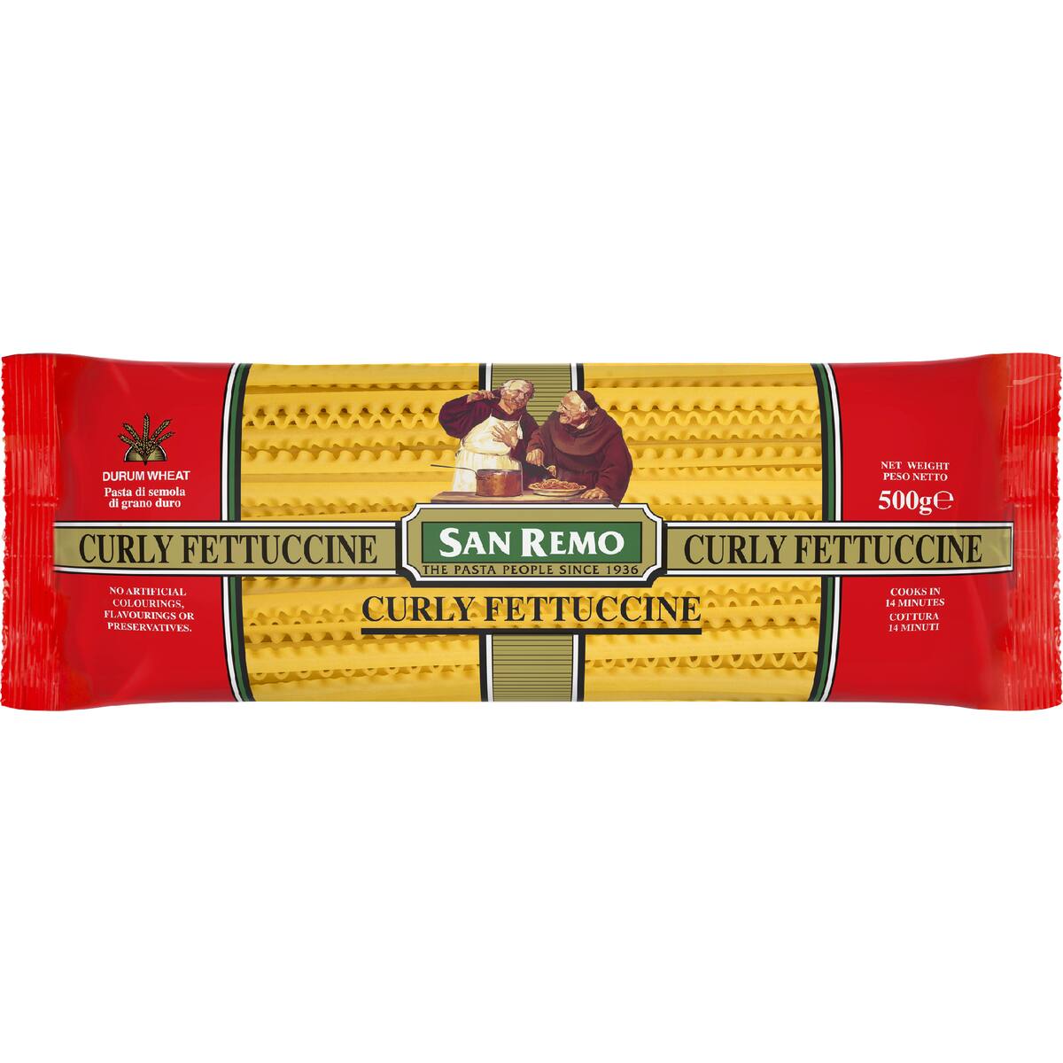 San Remo Fettuccine Curly Pasta No 80 500g
